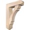 Ekena Millwork Olympic Arts and Crafts Smooth Bracket w/ Offset Brace, Douglas Fir, 7 1/2"W x 28"D x 36"H BKT0806X28X36OLY03SDF - alternate 1